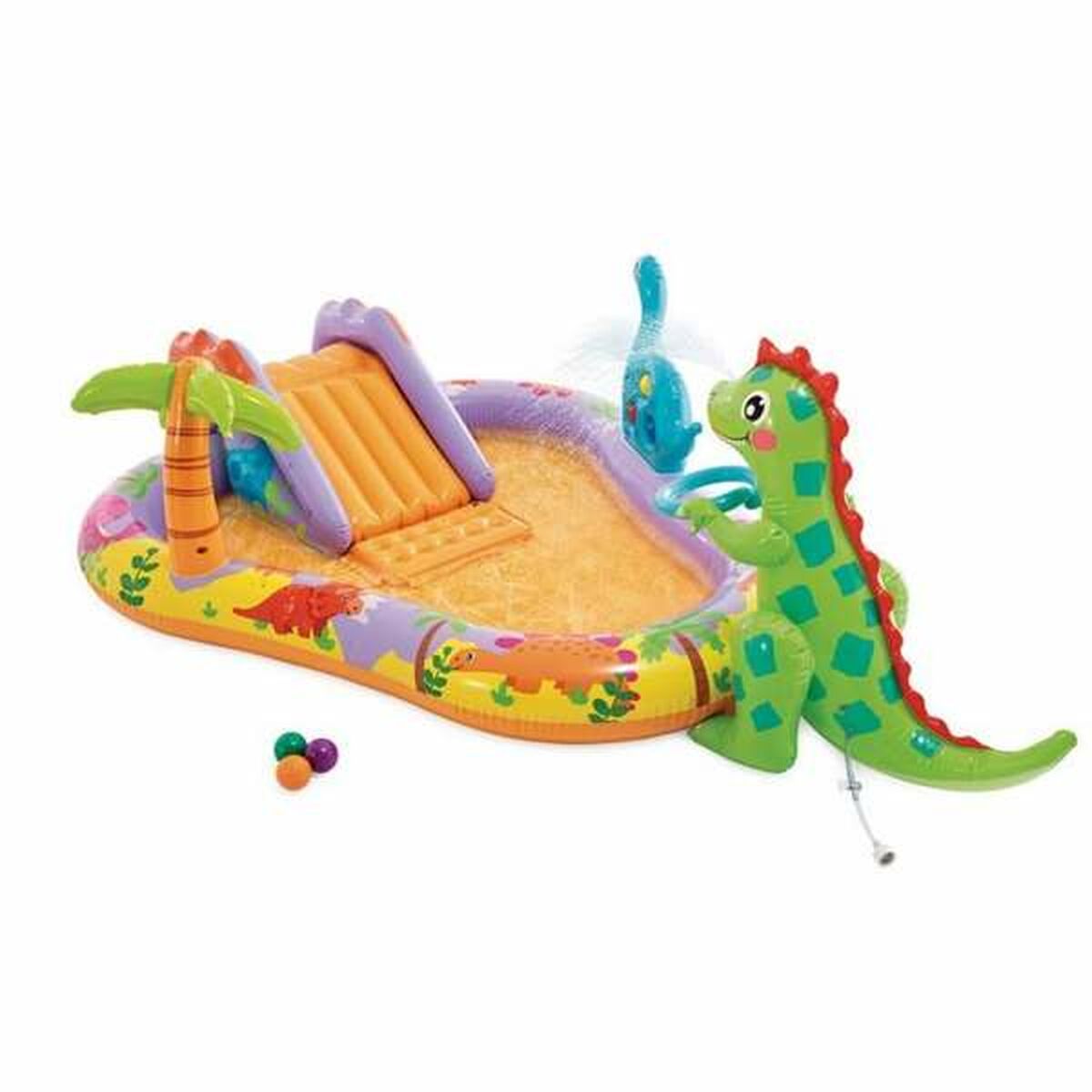 Piscina Insuflável para Crianças Intex Dino Park 201 x 157 x 69 cm