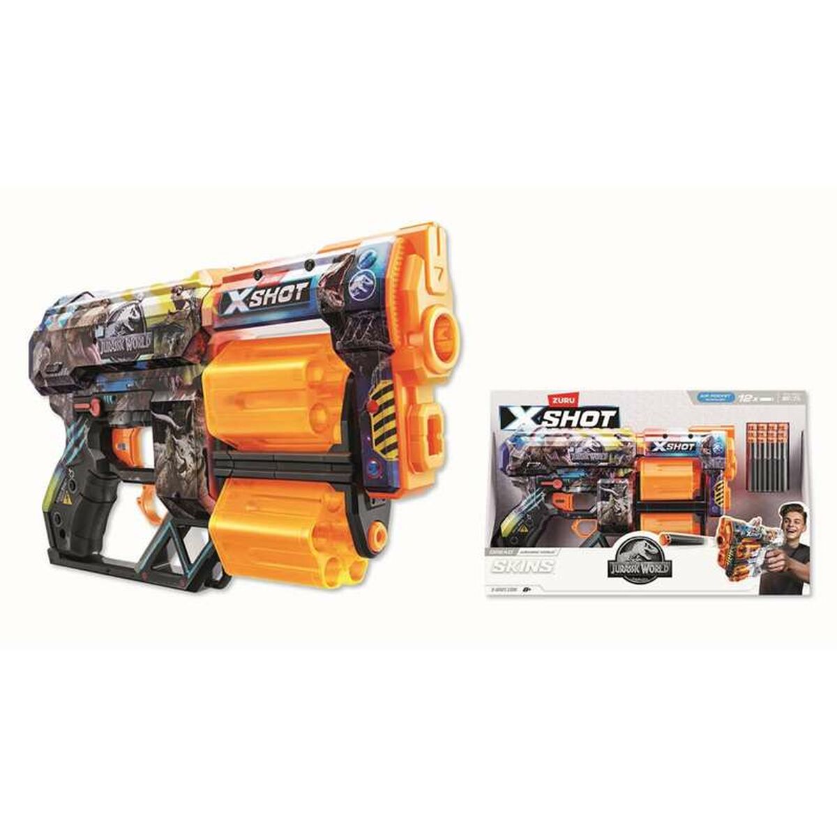 Pistola de Dardos Zuru X-Shot Skins Dread Jurassic World