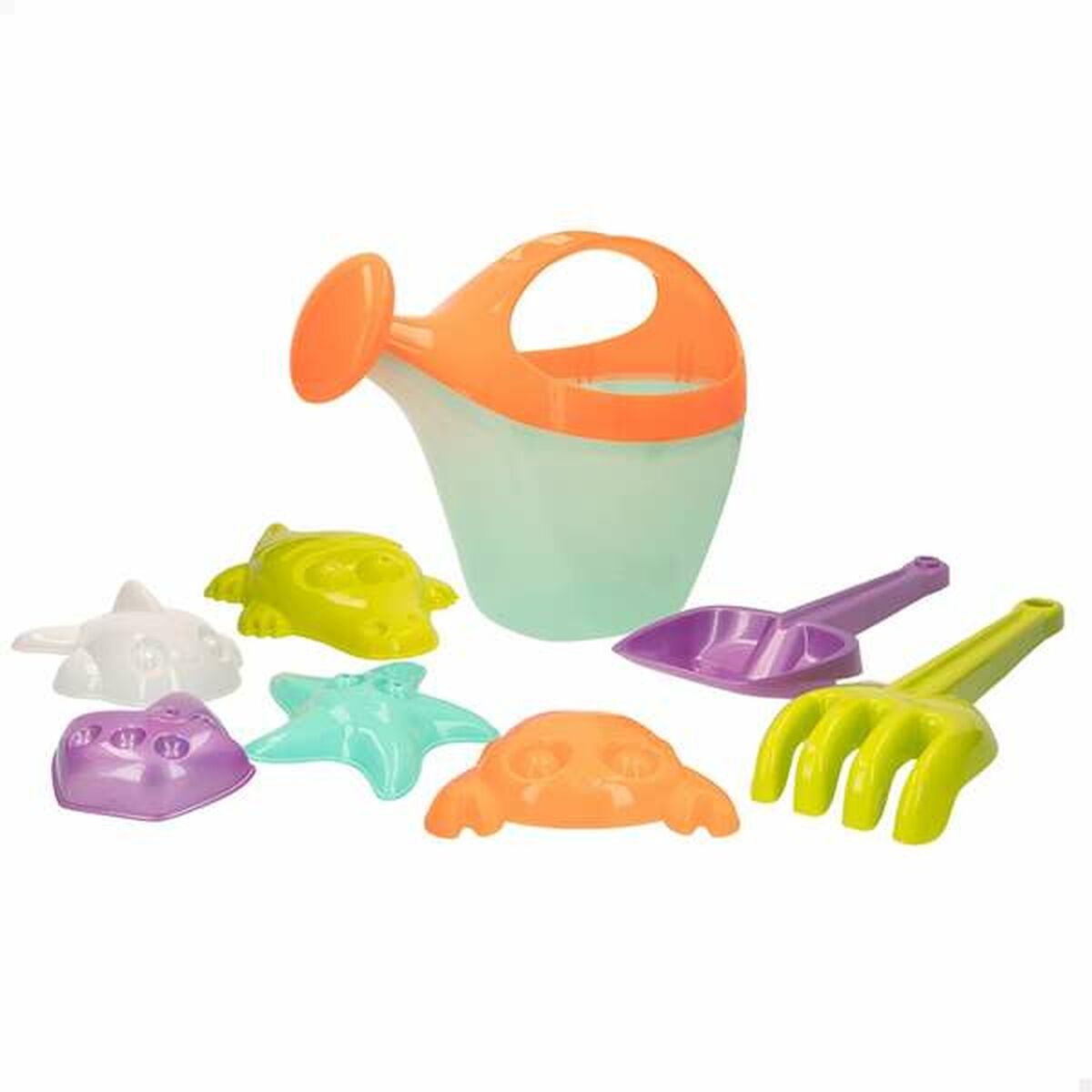Conjunto de brinquedos de praia Colorbaby 27cm Multicolor