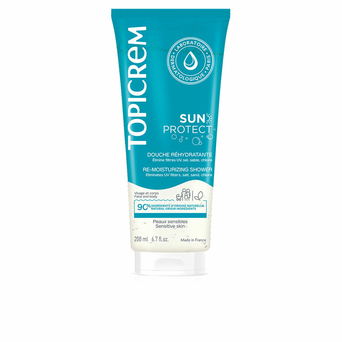 Gel de duche Topicrem SUN PROTECT 200 ml