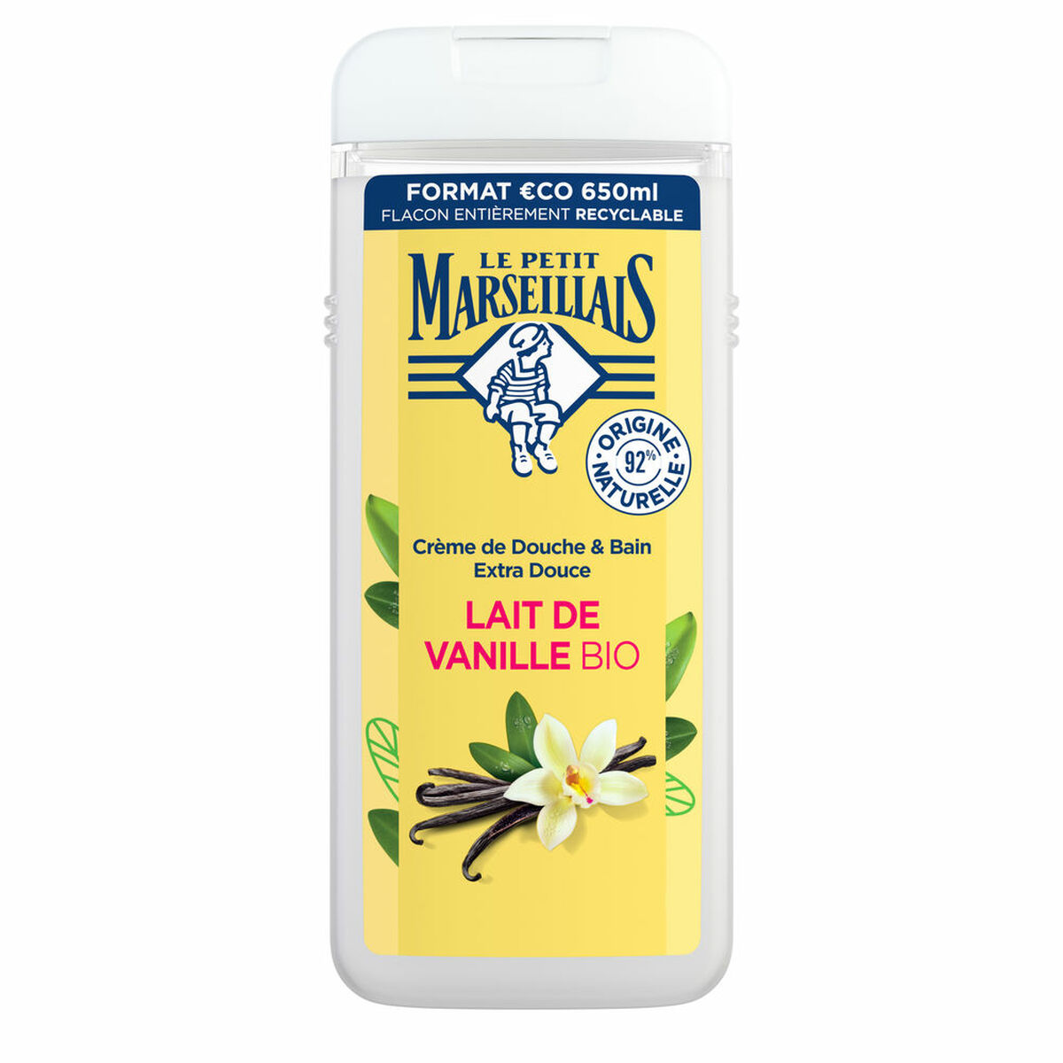 Gel de duche Le Petit Marseillais leche de vainilla 650 ml