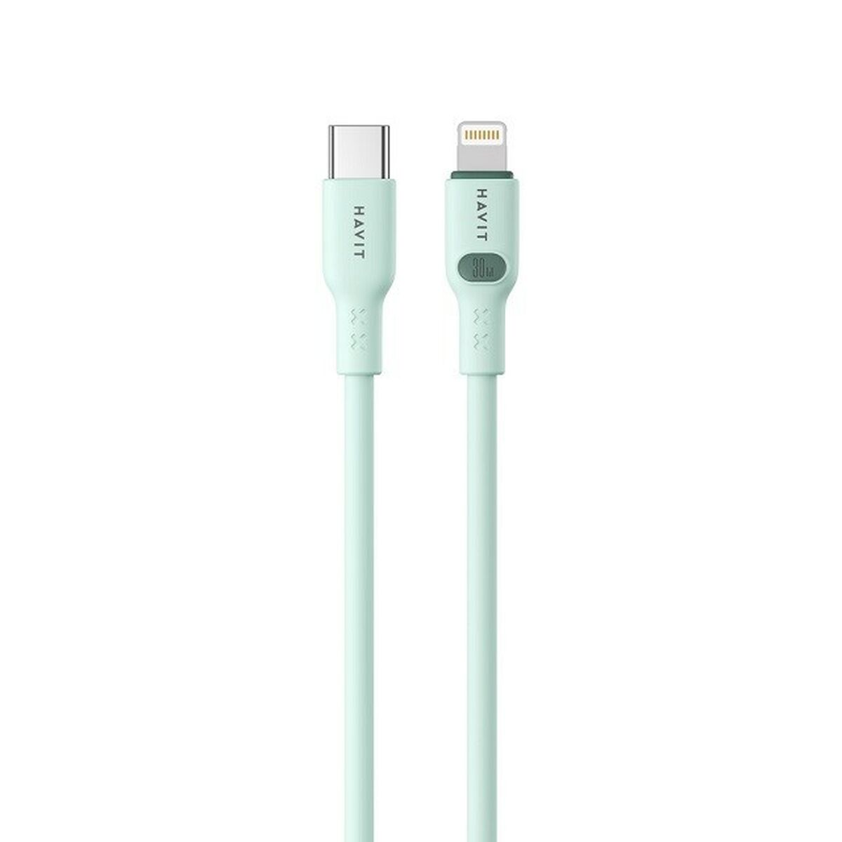 Cabo USB-C para Lightning Havit CB6281 1.0m Verde 1 m
