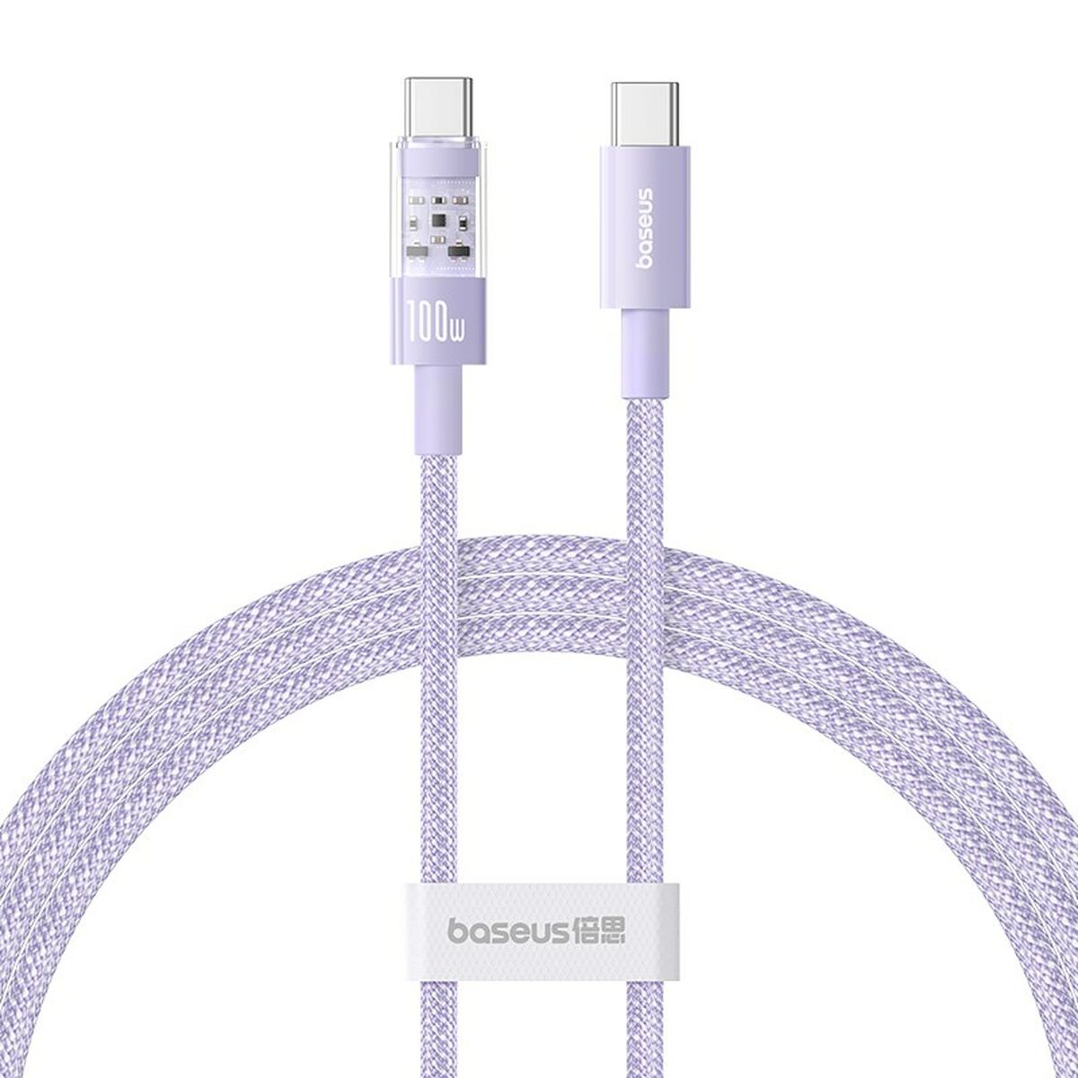 Cabo USB-C para USB-C Baseus P10373000511-00 Violeta 1 m