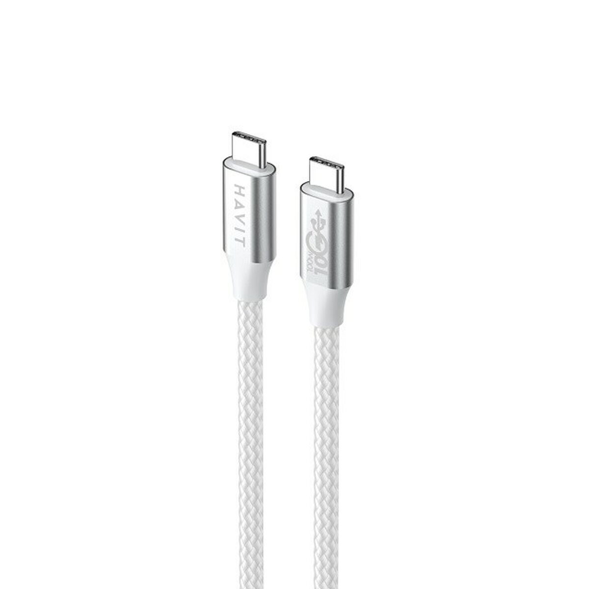 Cabo USB-C para USB-C Havit CB6290 Branco Cinzento 1 m