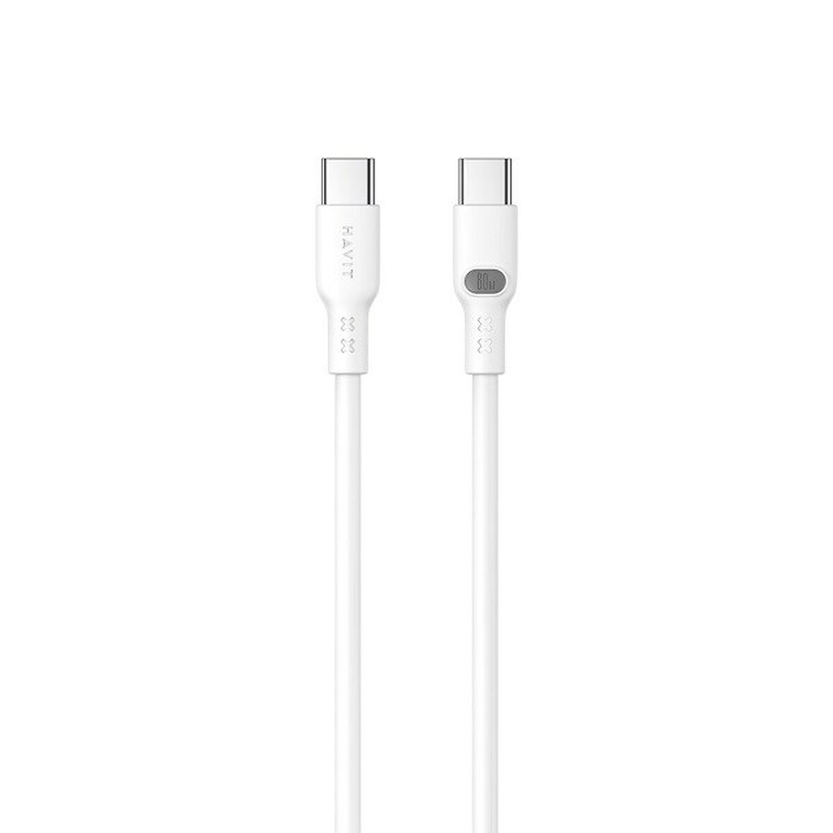 Cabo USB-C para USB-C Havit CB6280 Branco 1 m