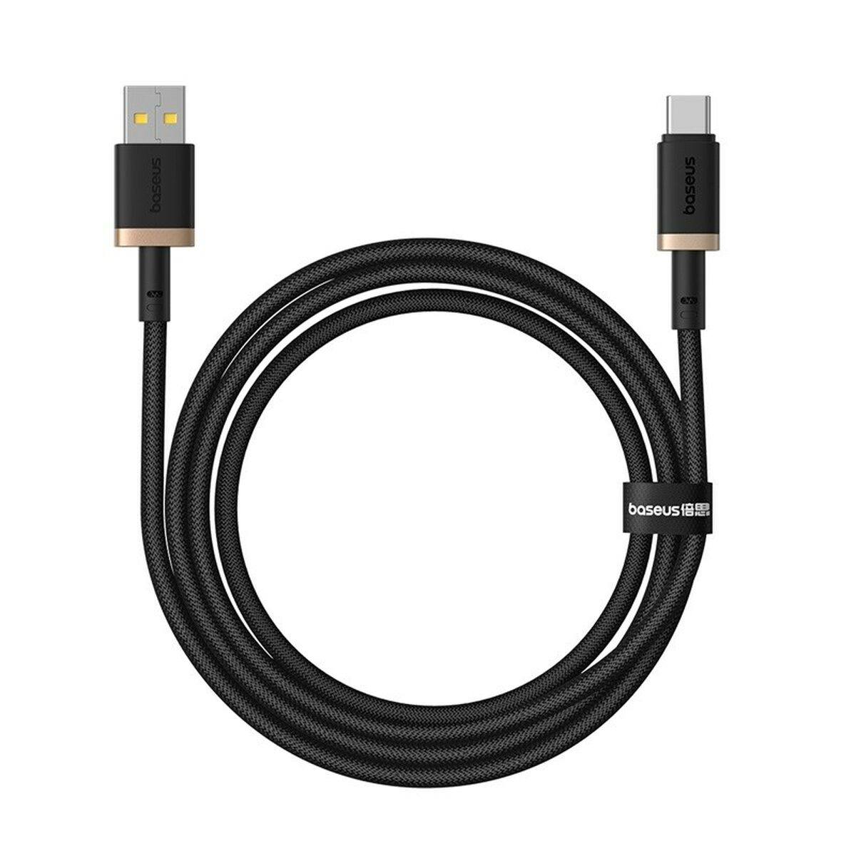 Cabo USB A para USB-C Baseus P10377802U01-00 Preto Ouro 1 m