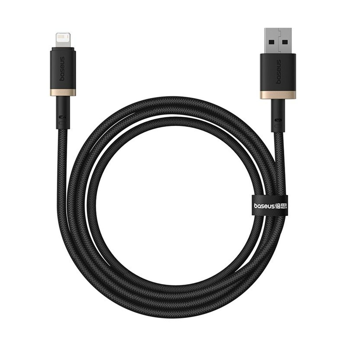 Cabo USB para Lightning Baseus P10377801U01-00 Preto Ouro 1 m