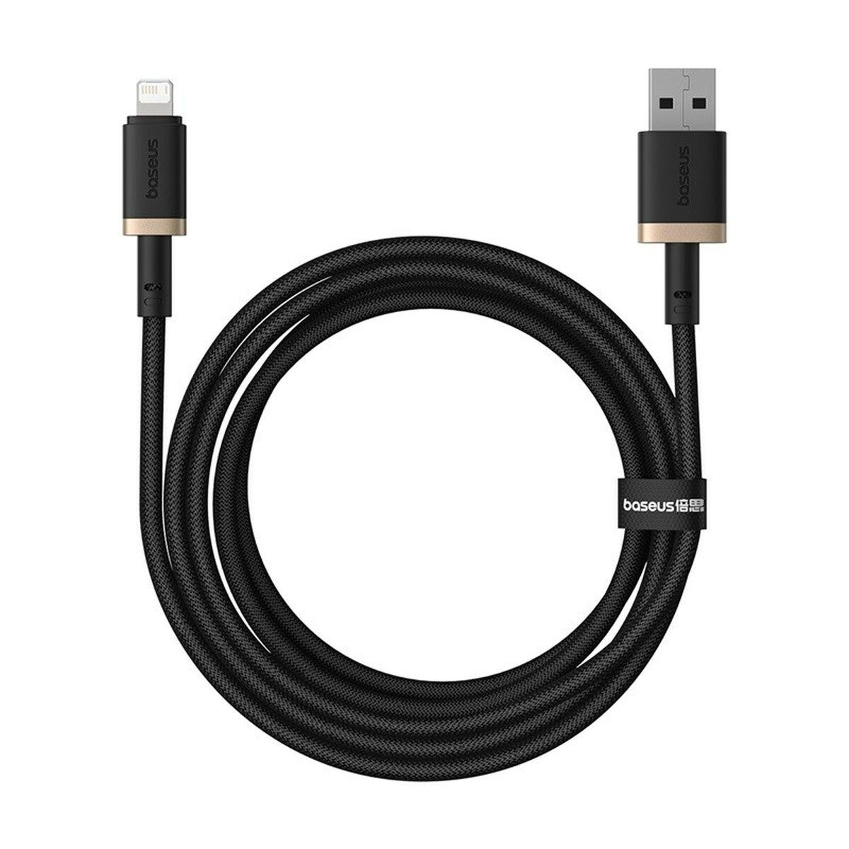 Cabo USB para Lightning Baseus P10377801U01-02 Preto Ouro 2 m