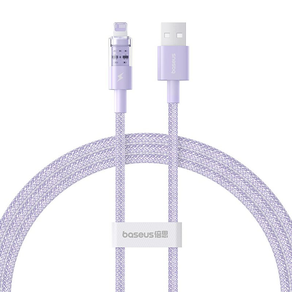 Cabo USB para Lightning Baseus P10373003511-00 Violeta 1 m