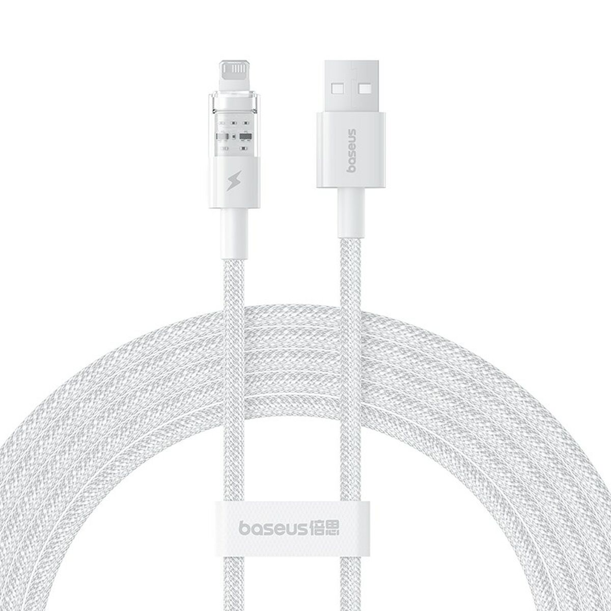 Cabo USB para Lightning Baseus P10373003211-01 Branco 2 m