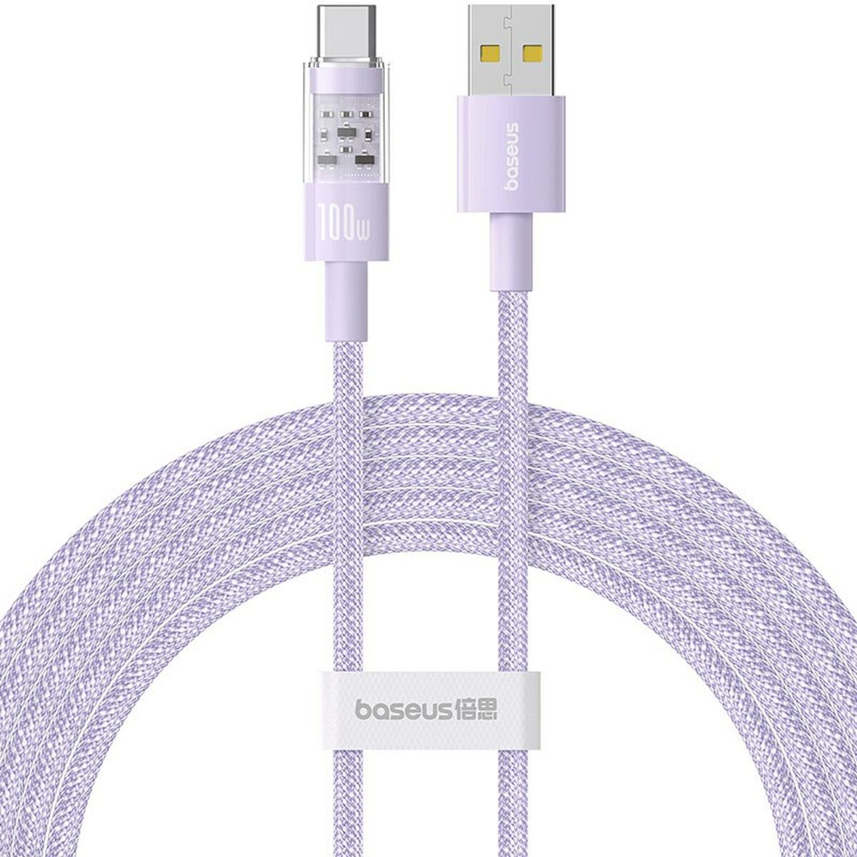 Cabo USB A para USB-C Baseus P10373002511-01 Violeta 2 m