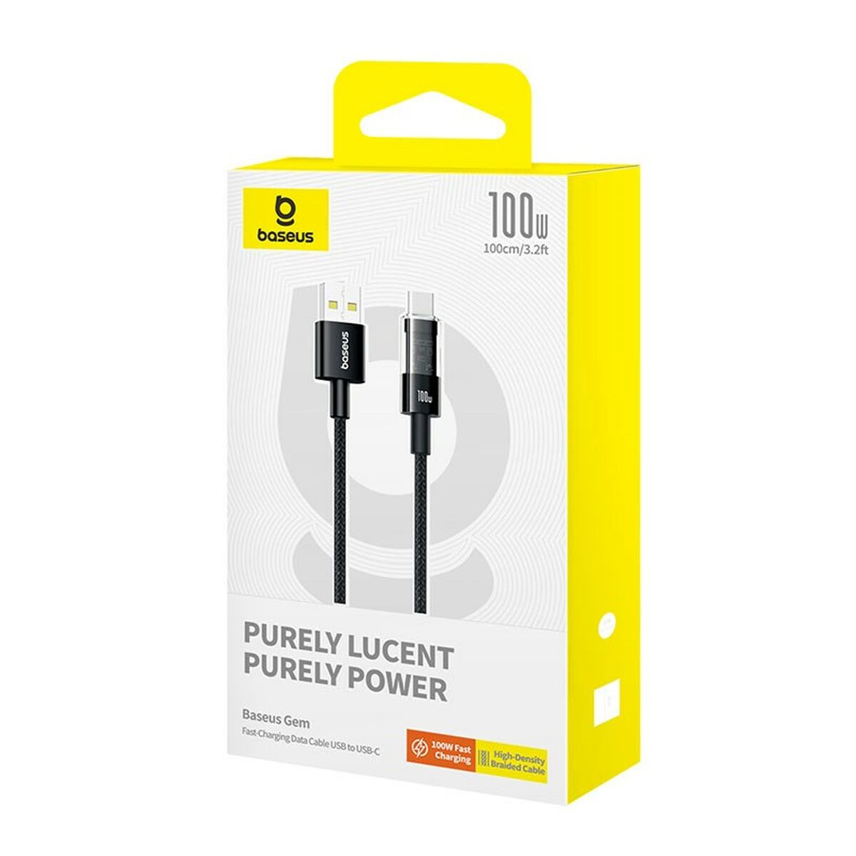 Cabo USB A para USB-C Baseus P10373002111-00 Preto 1 m