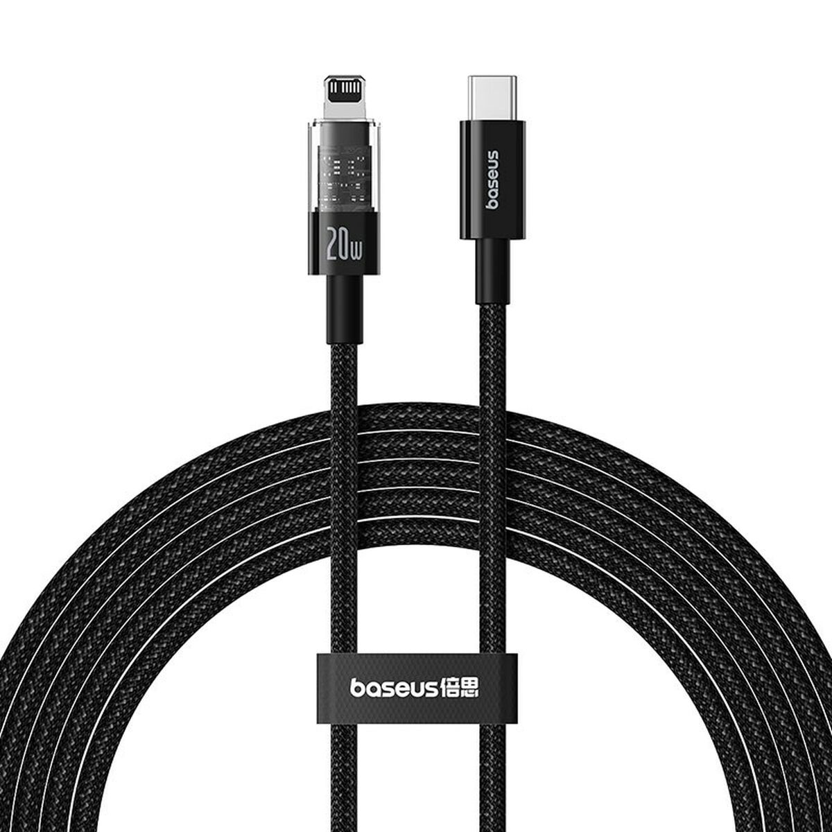 Cabo USB-C para Lightning Baseus P10373001111-01 Preto 2 m