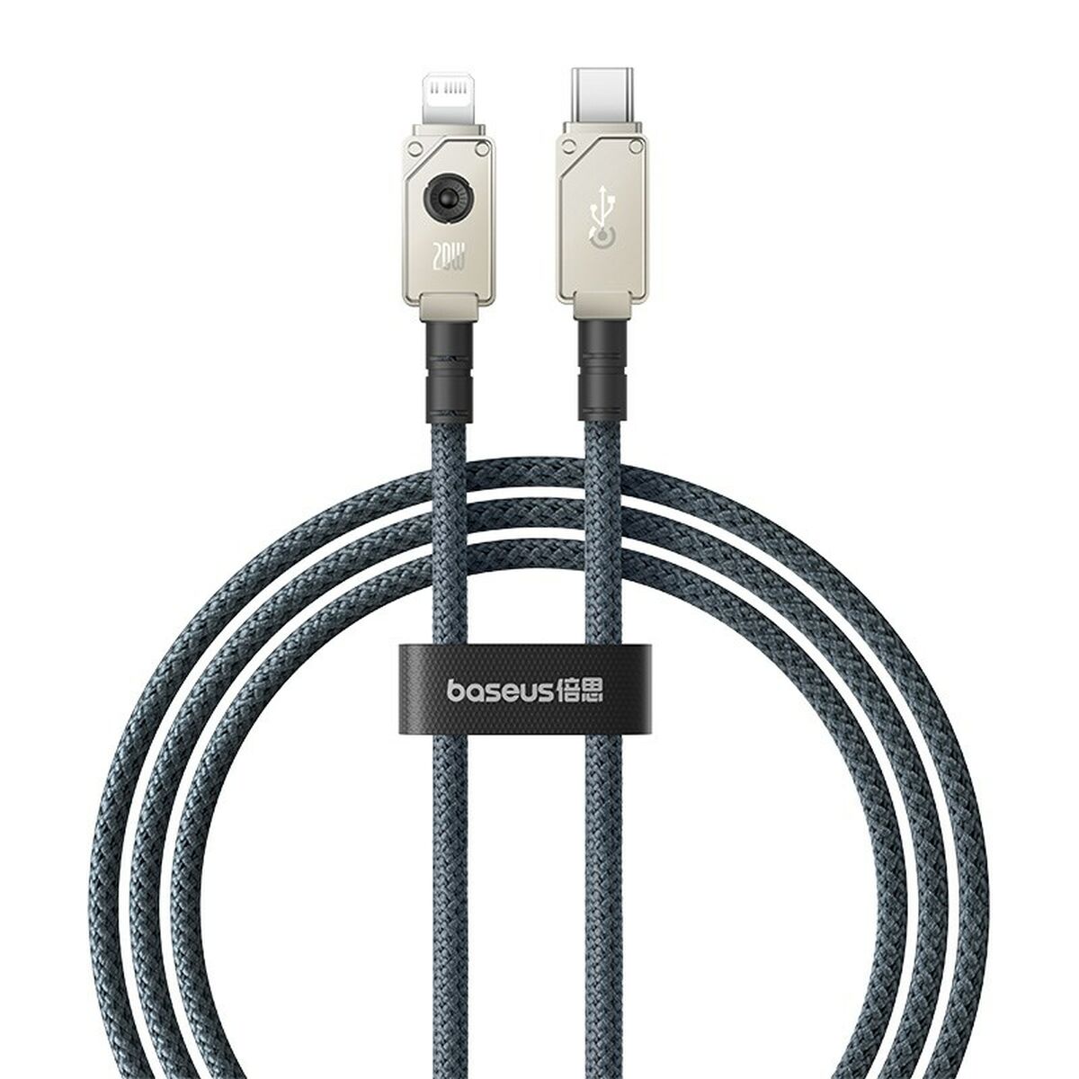 Cabo USB-C para Lightning Baseus P10355803221-00 Branco Preto 1 m