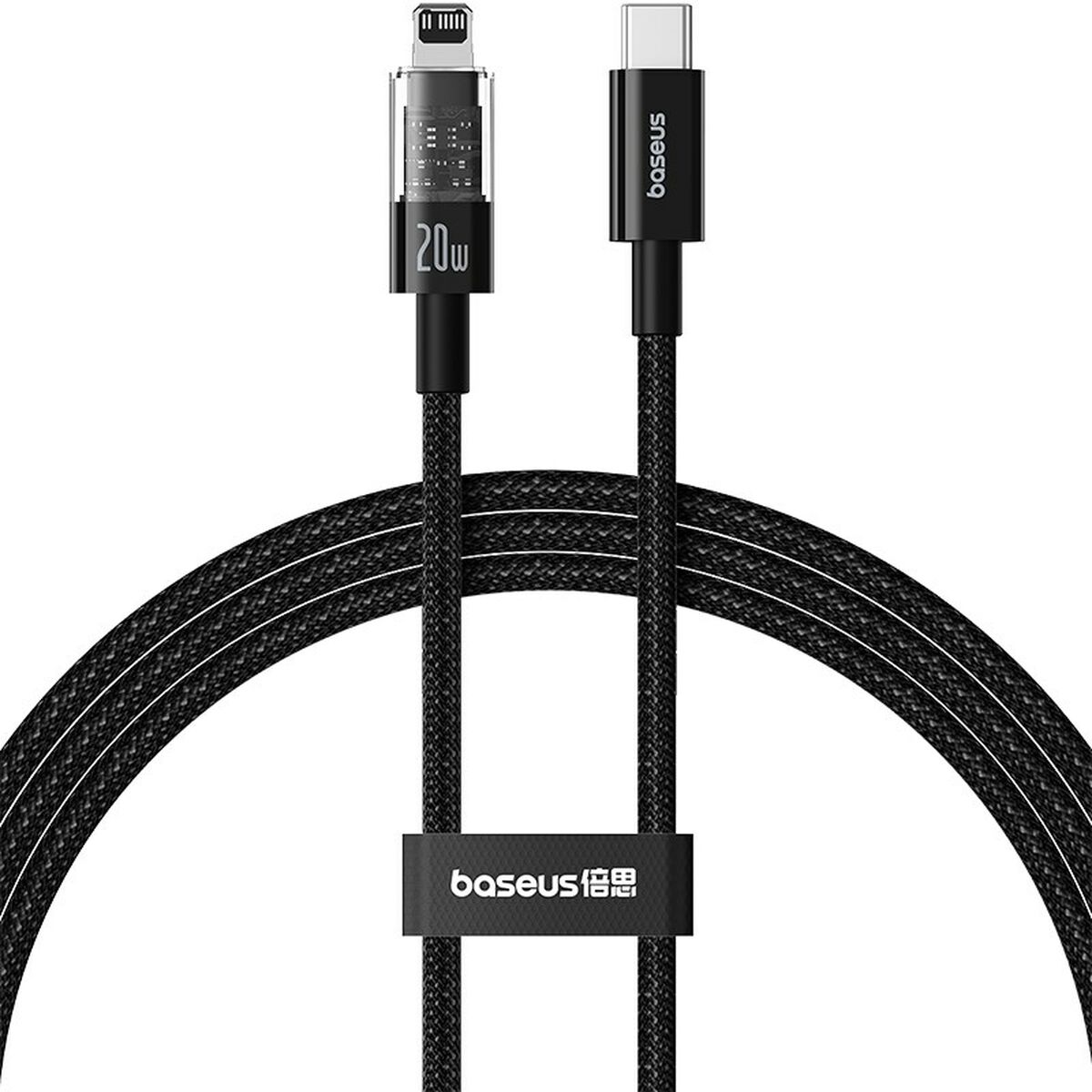 Cabo USB-C para Lightning Baseus P10373001111-00 Preto 1 m