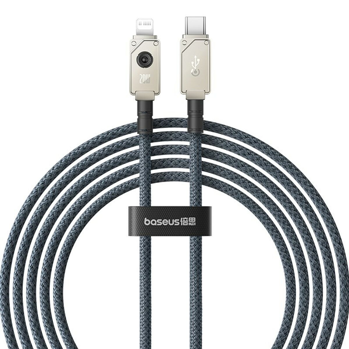 Cabo USB-C para Lightning Baseus P10355803221-01 Branco Preto 2 m