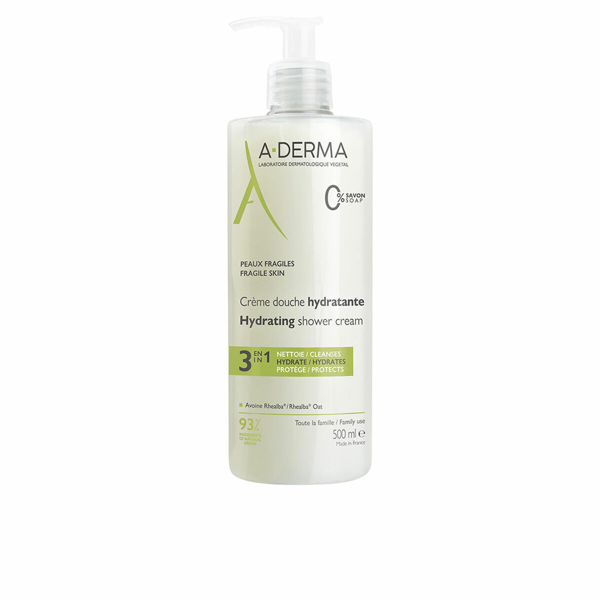 Creme de Duche A-Derma LES INDISPENSABLES 500 ml