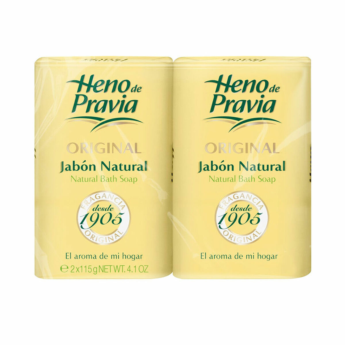 Pastilha de Sabonete Natural Heno De Pravia ORIGINAL 115 g 2 Unidades