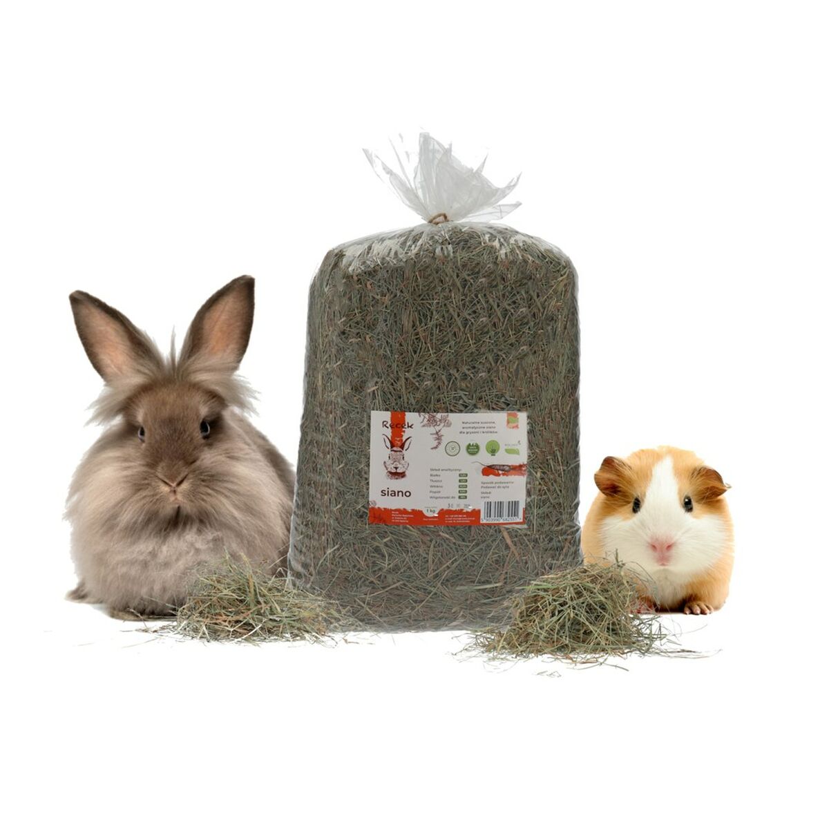 Alimento para Coelhos Recek Chinchila Cobaia Hamster Ratazana Rato Roedores Pássaros 1 kg