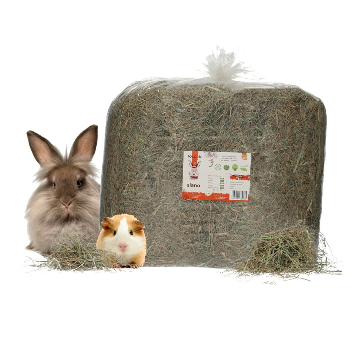 Alimento para Coelhos Recek Chinchila Cobaia Hamster Ratazana Rato Roedores Pássaros 4 Kg