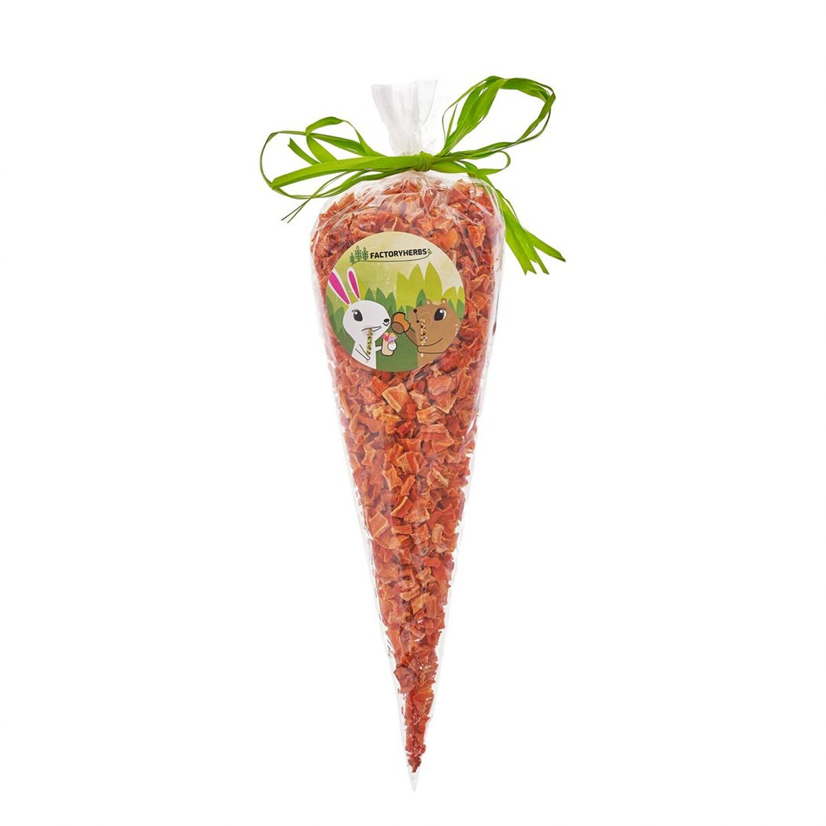 Alimento para Coelhos Factoryherbs Carrot cubes Verduras Chinchila Cobaia Hamster Ratazana Rato Roedores Pássaros 100 g