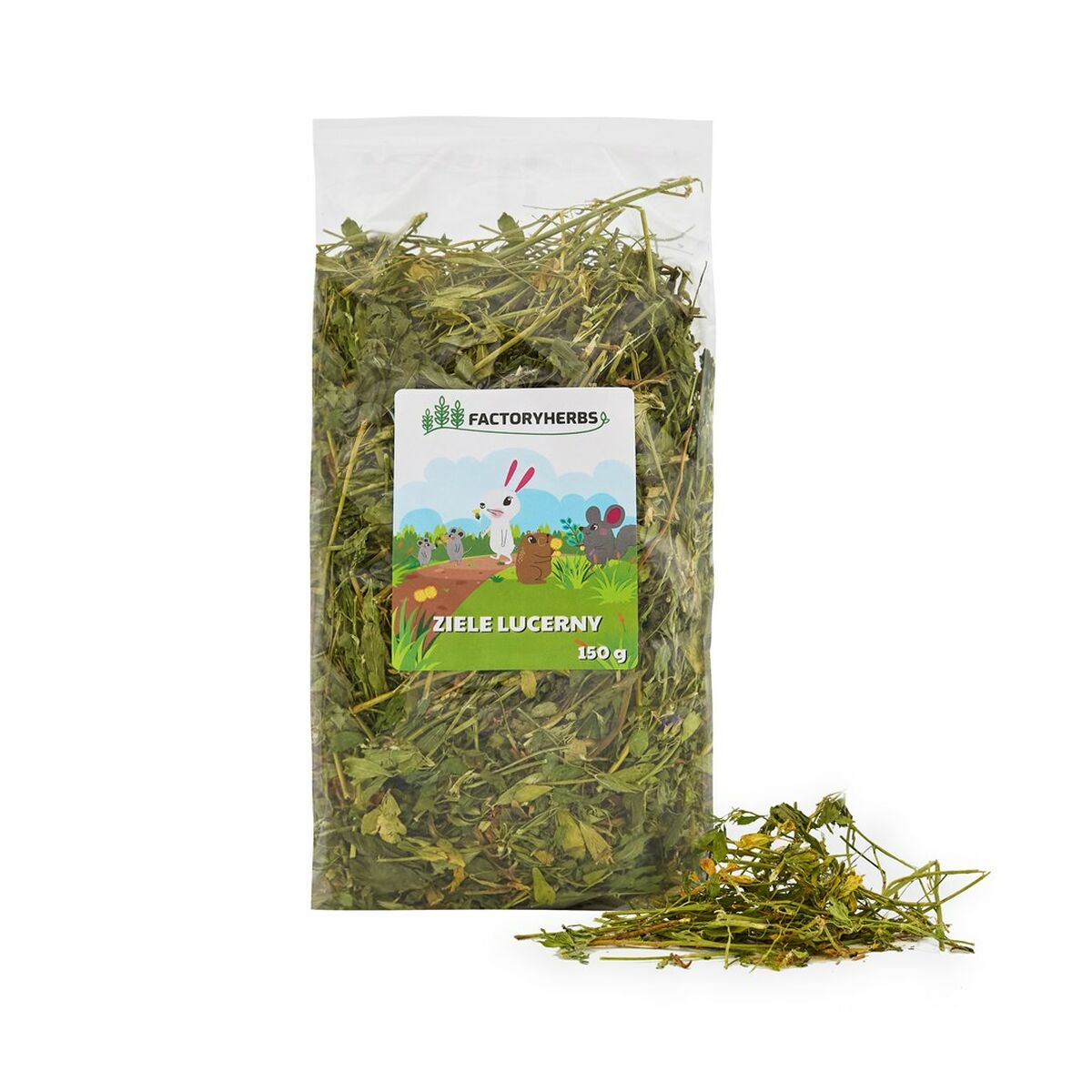 Alimento para Coelhos Factoryherbs Alfalfa herb Chinchila Cobaia Hamster Ratazana Rato Roedores Pássaros