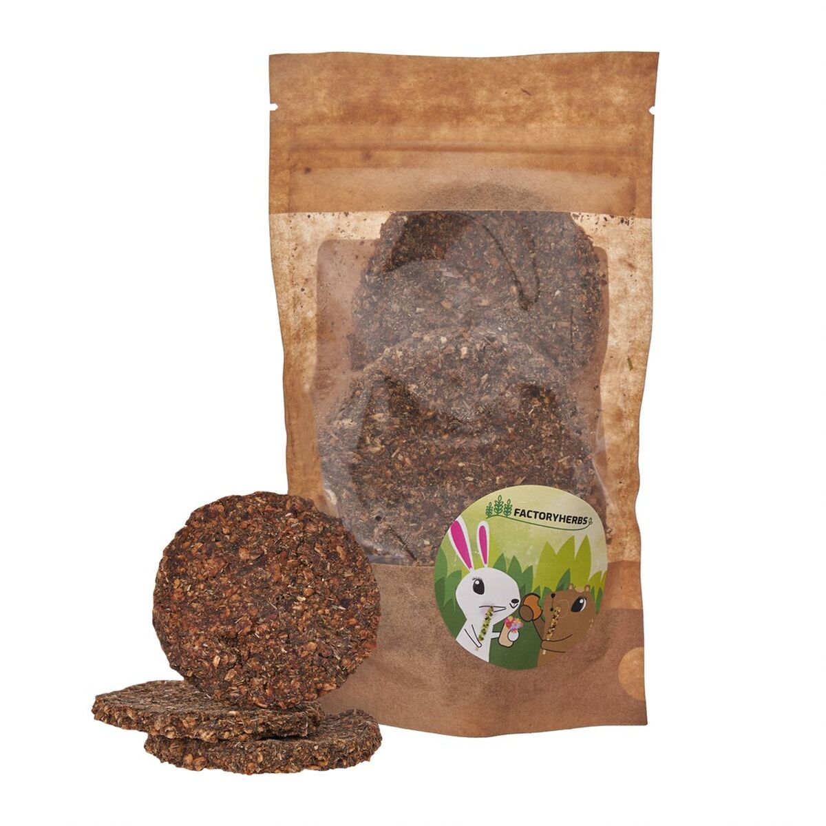 Alimento para Coelhos Factoryherbs Chinchila Tartaruga Roedores Periquito Canário Pássaros