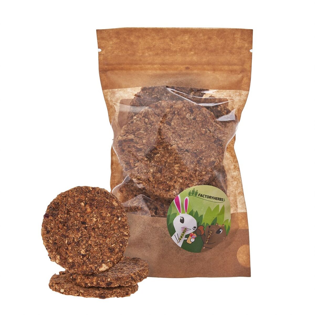 Alimento para Coelhos Factoryherbs Chinchila Tartaruga Roedores Periquito Canário Pássaros 100 g