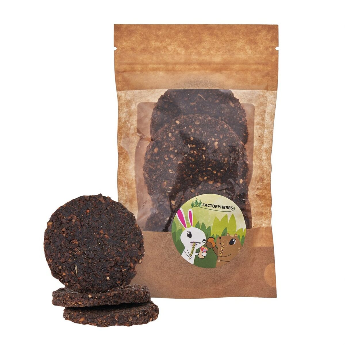 Alimento para Coelhos Factoryherbs Chinchila Tartaruga Roedores Periquito Canário Pássaros 100 g