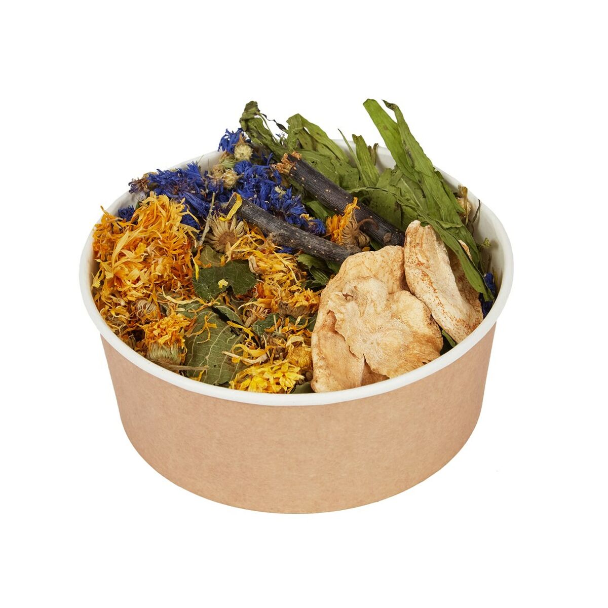 Alimento para Coelhos Factoryherbs Lunch Box Chinchila Tartaruga Roedores Periquito Canário Pássaros 80 g