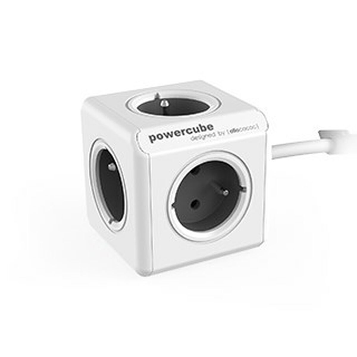 Extensão em Cubo Allocacoc PowerCube Extended Type E Branco Cinzento (1,5 m)