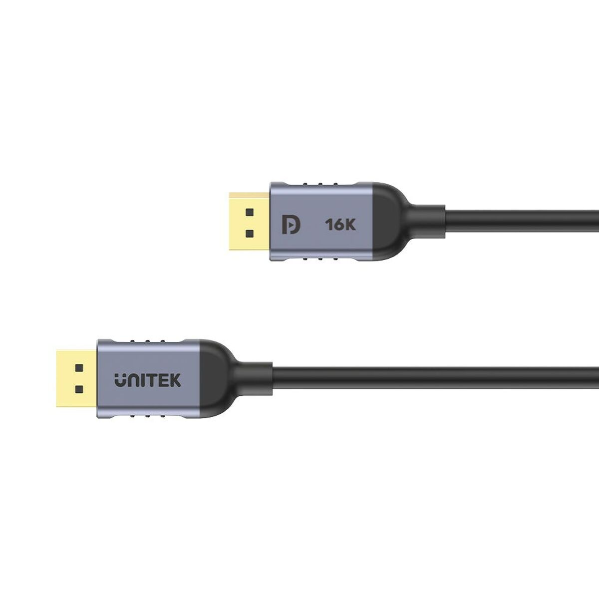 Cabo DisplayPort Unitek C1628GY01-1.5M Preto Cinzento 1,5 m