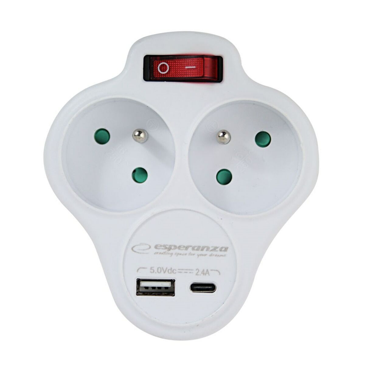 Extensão elétrica Esperanza ELK311W 2 Tomadas
