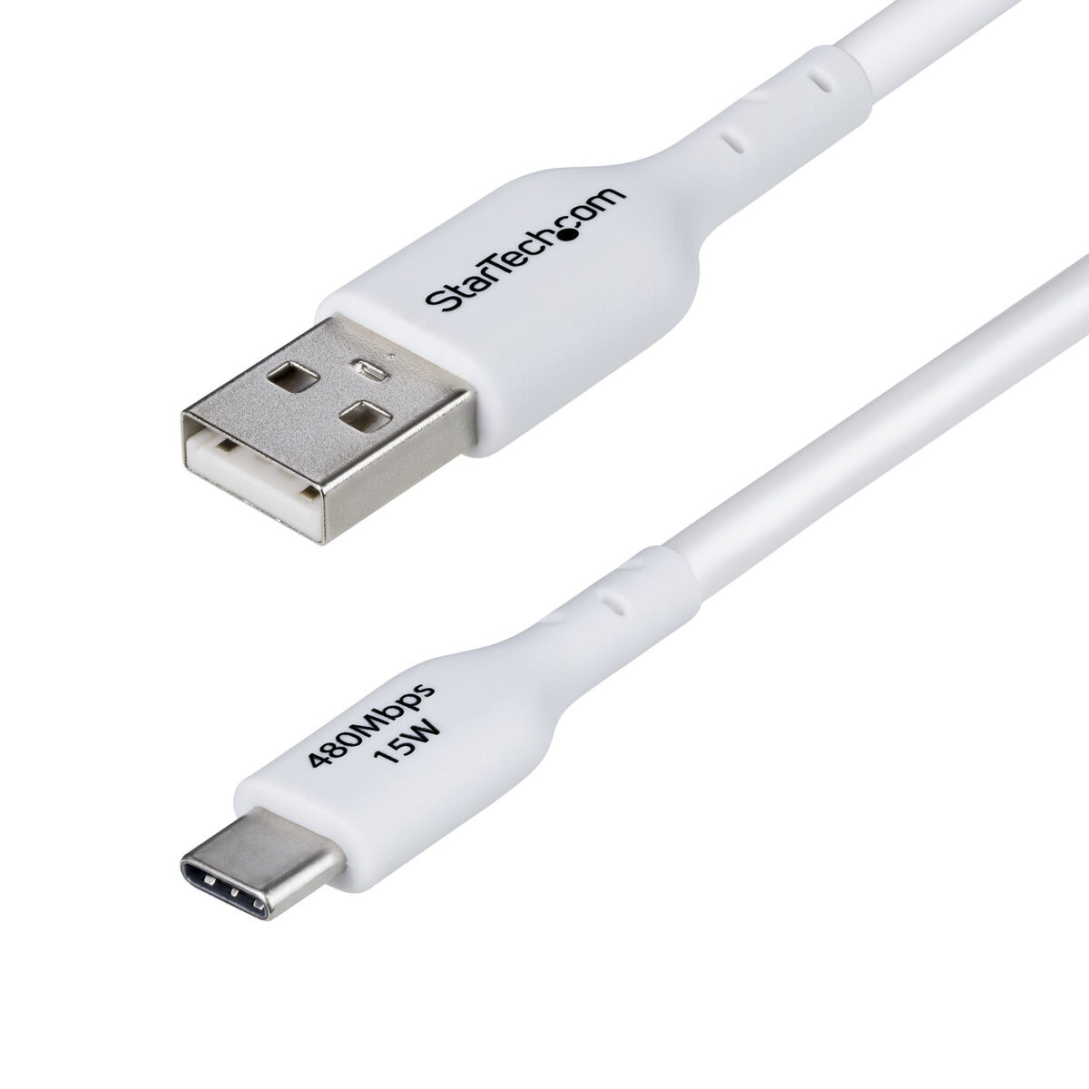 Cabo USB Startech USB2AC3MNCWHE Branco 3 m