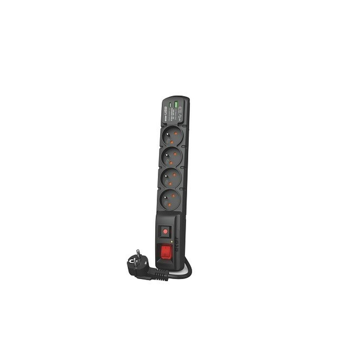 Extensão com 4 tomadas com interruptor Acar W2441 (5 m)