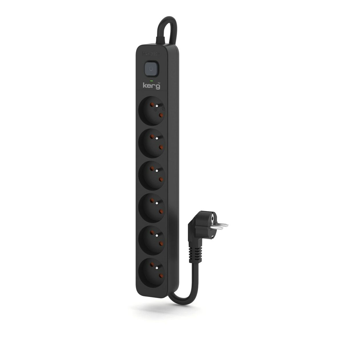Extensão com 6 Tomadas com Interruptor Kerg M02519 (1,5 m)