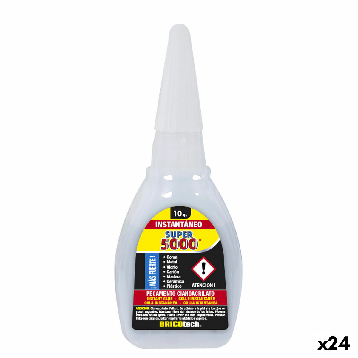 Cola Instantânea Bricotech Super 5000 10 g (24 Unidades)