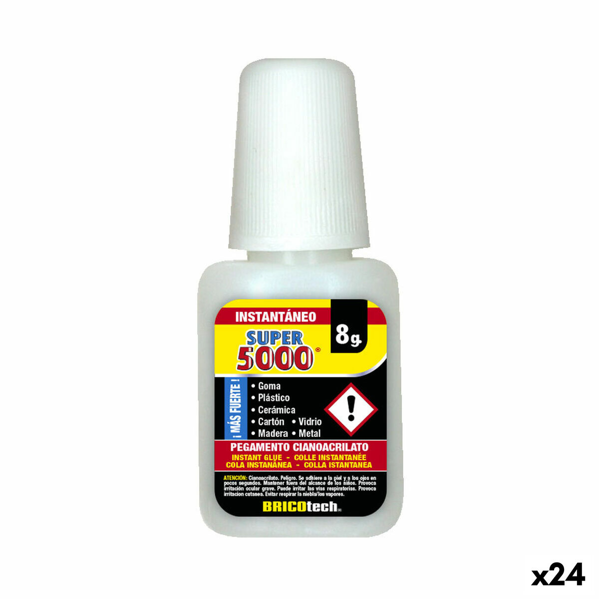 Cola Instantânea Bricotech Super 5000 8 g (24 Unidades)