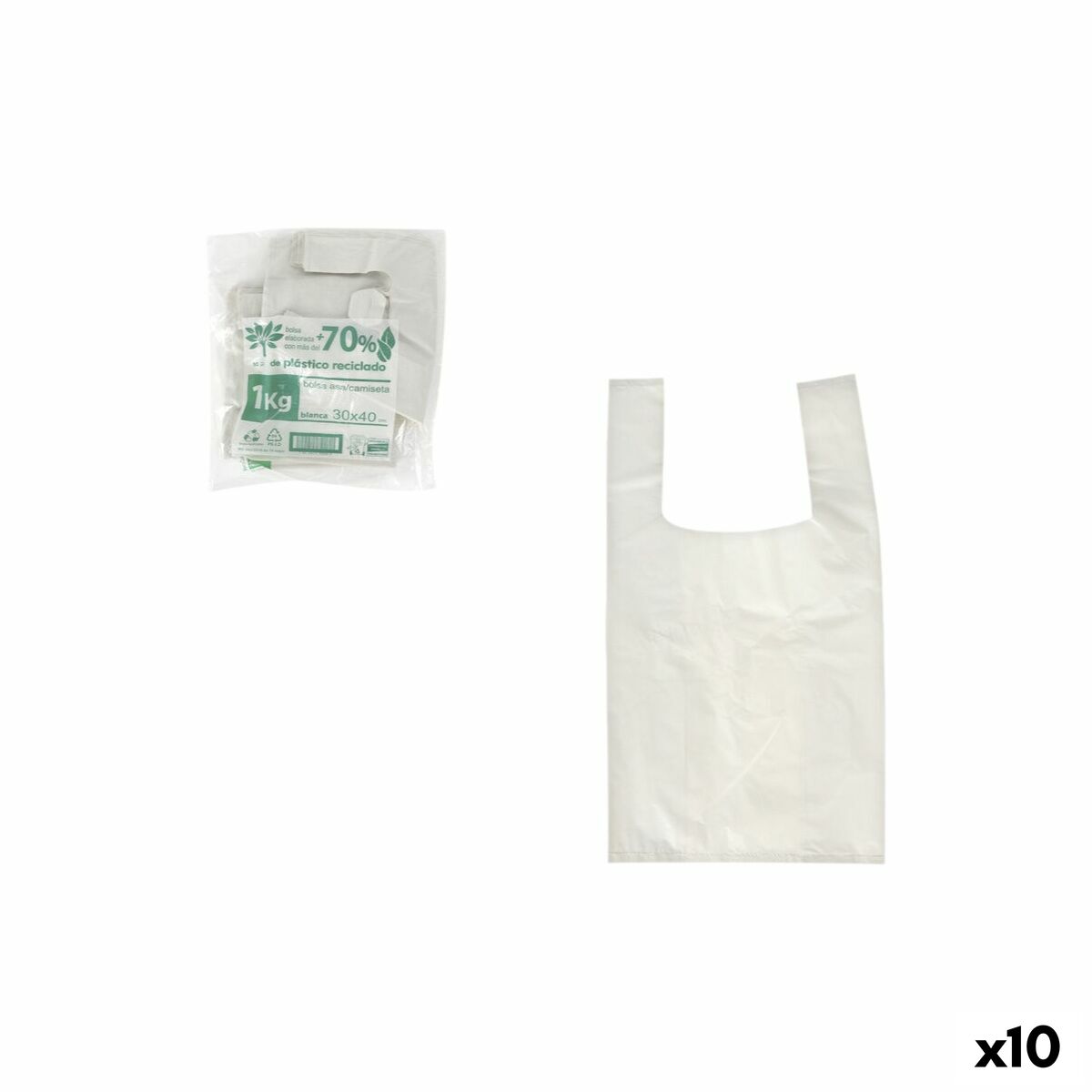 Saco Multiúsos Inde 30 x 40 cm (10 Unidades)
