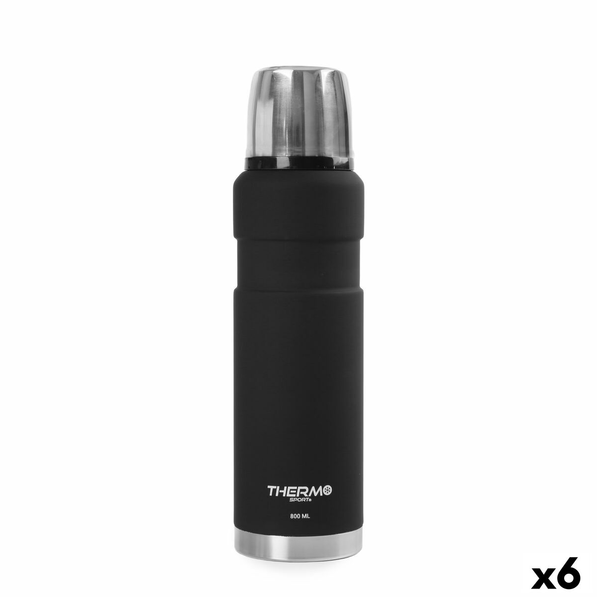 Termo ThermoSport Preto 0,8 L (6 Unidades)