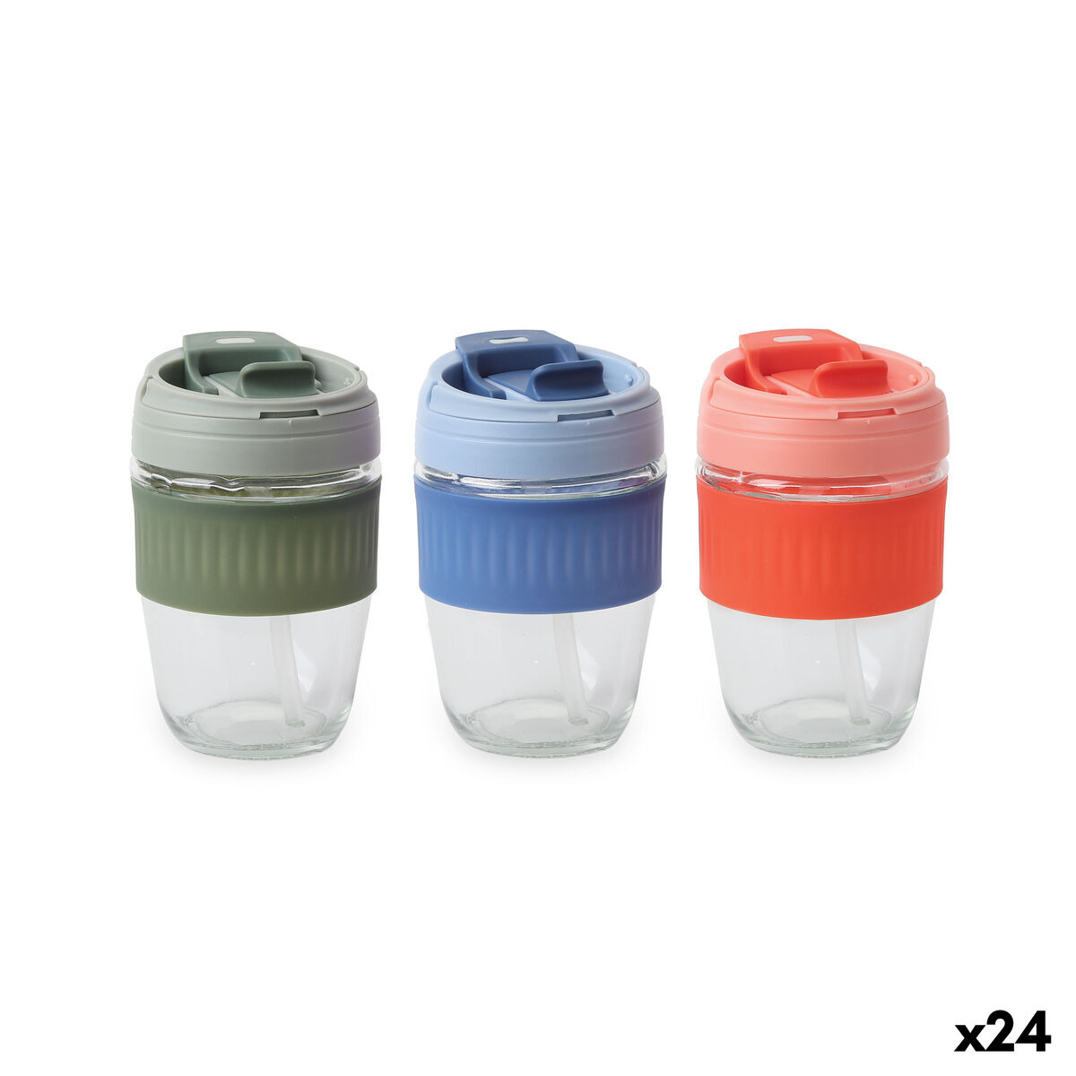 Caneca Térmica com Tampa Bewinner 380 ml (24 Unidades)