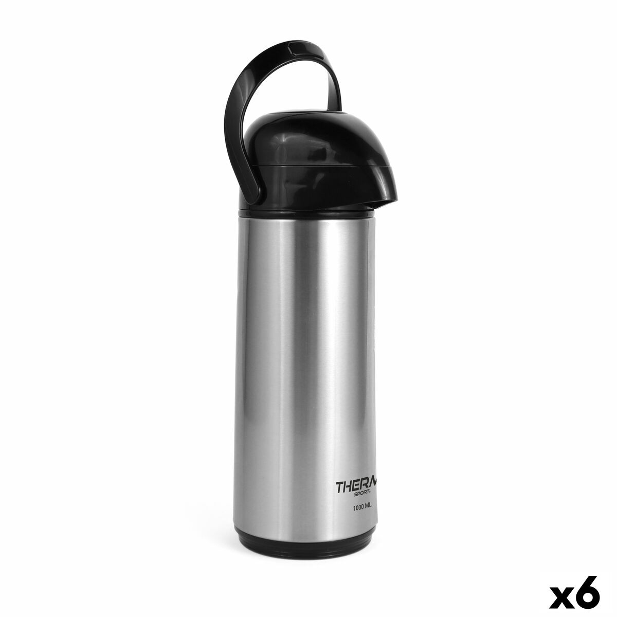 Termo ThermoSport Prateado 1 L (6 Unidades)