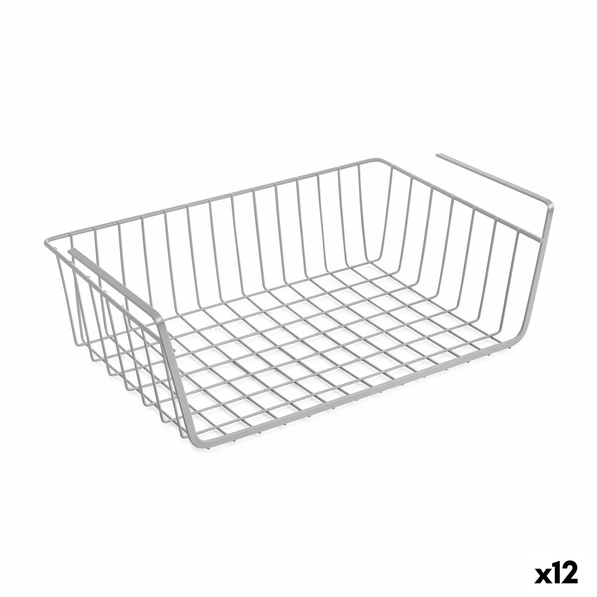 Cesto para Prateleira de Cozinha Confortime 40,5 x 25,5 x 14 cm (12 Unidades)