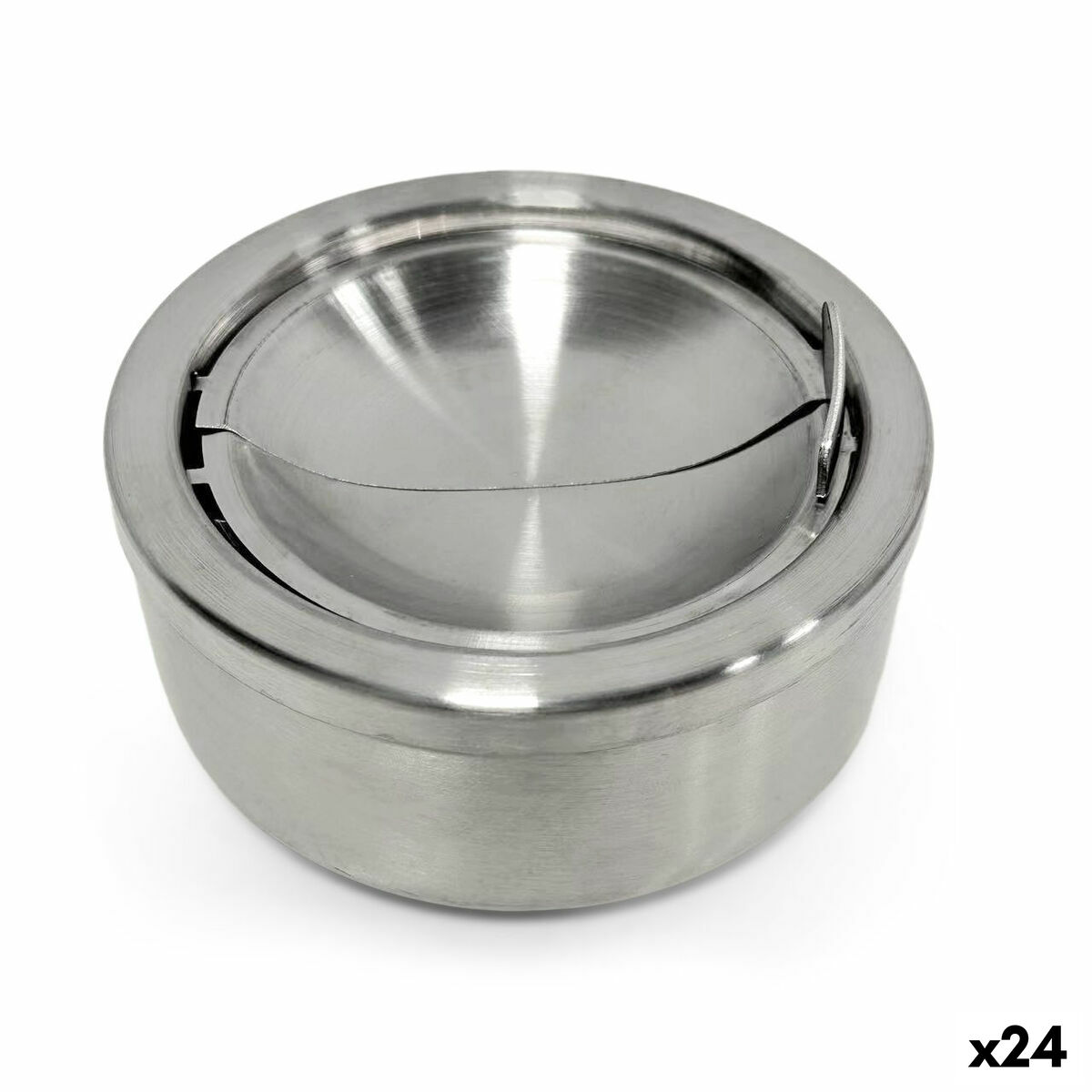 Cinzeiro Confortime Aço 12 x 5 cm (24 Unidades)