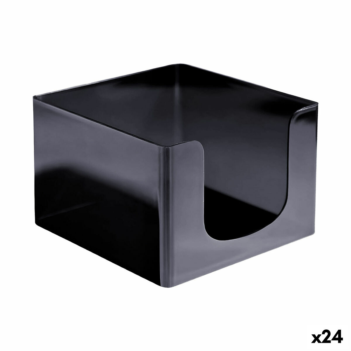 Porta-guardanapos My Bar COCKTAIL Preto Plástico 12,8 x 12,8 x 8,8 cm (24 Unidades)