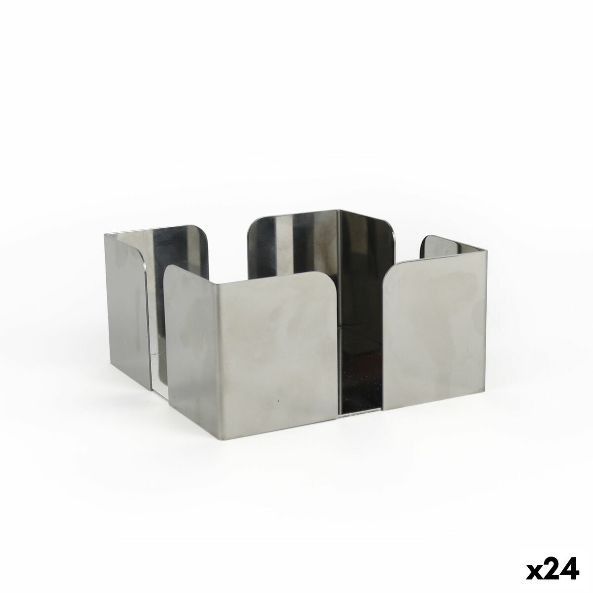 Porta-guardanapos My Bar Aço 12 x 12 x 6 cm (24 Unidades)