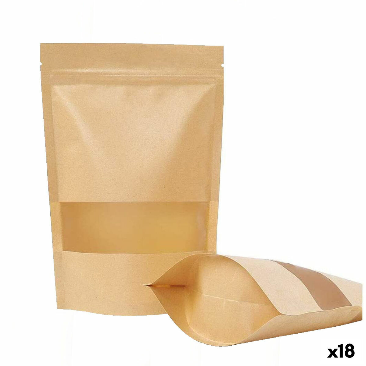 Saco Reutilizável para Alimentos Algon 14 x 20 x 4 cm 12 Peças (18 Unidades)