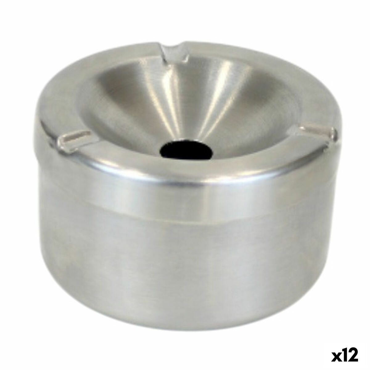 Cinzeiro Confortime Aço 10 x 5,5 cm (12 Unidades)