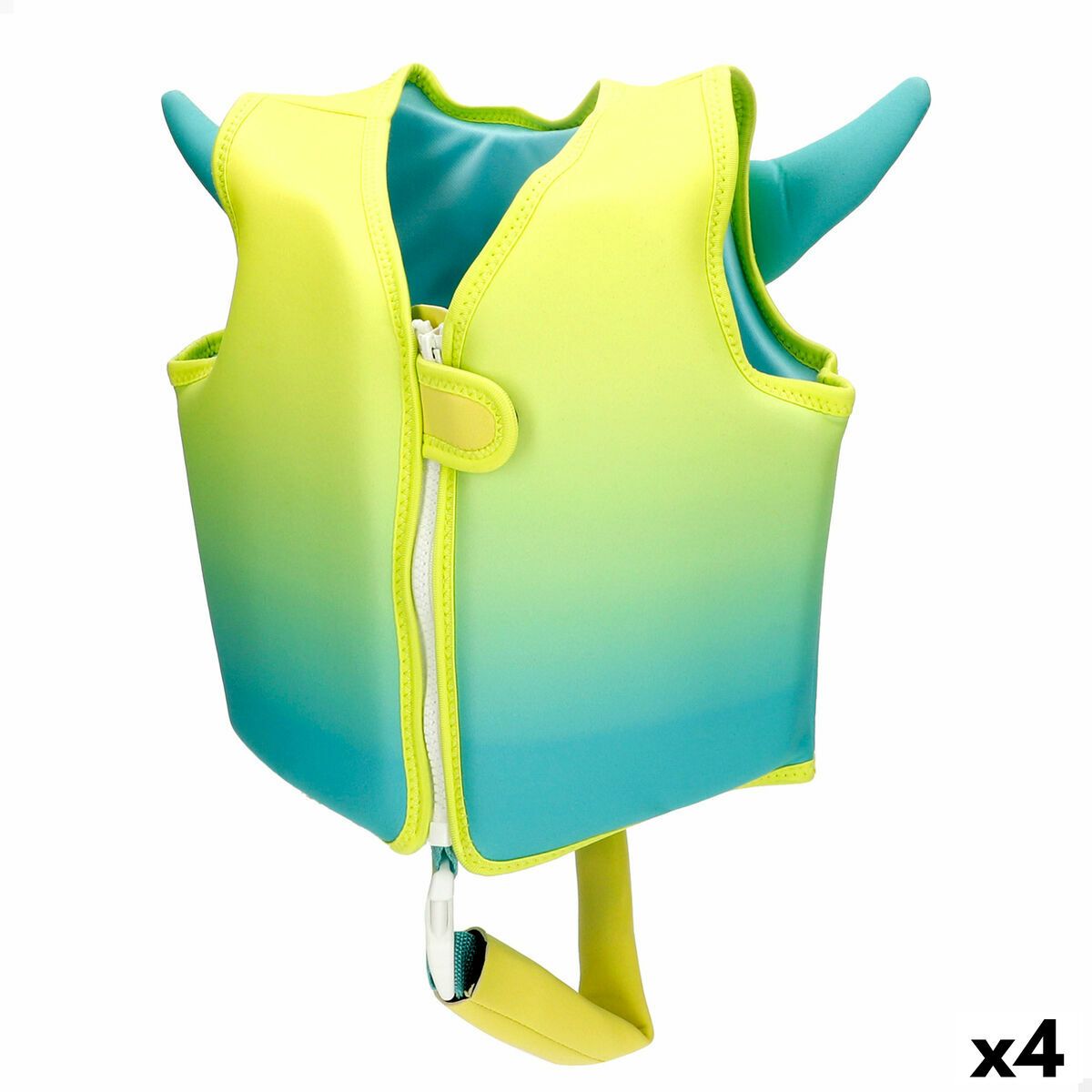 Colete de salvação AquaSport 30 x 30 x 10 cm Amarelo (4 Unidades)