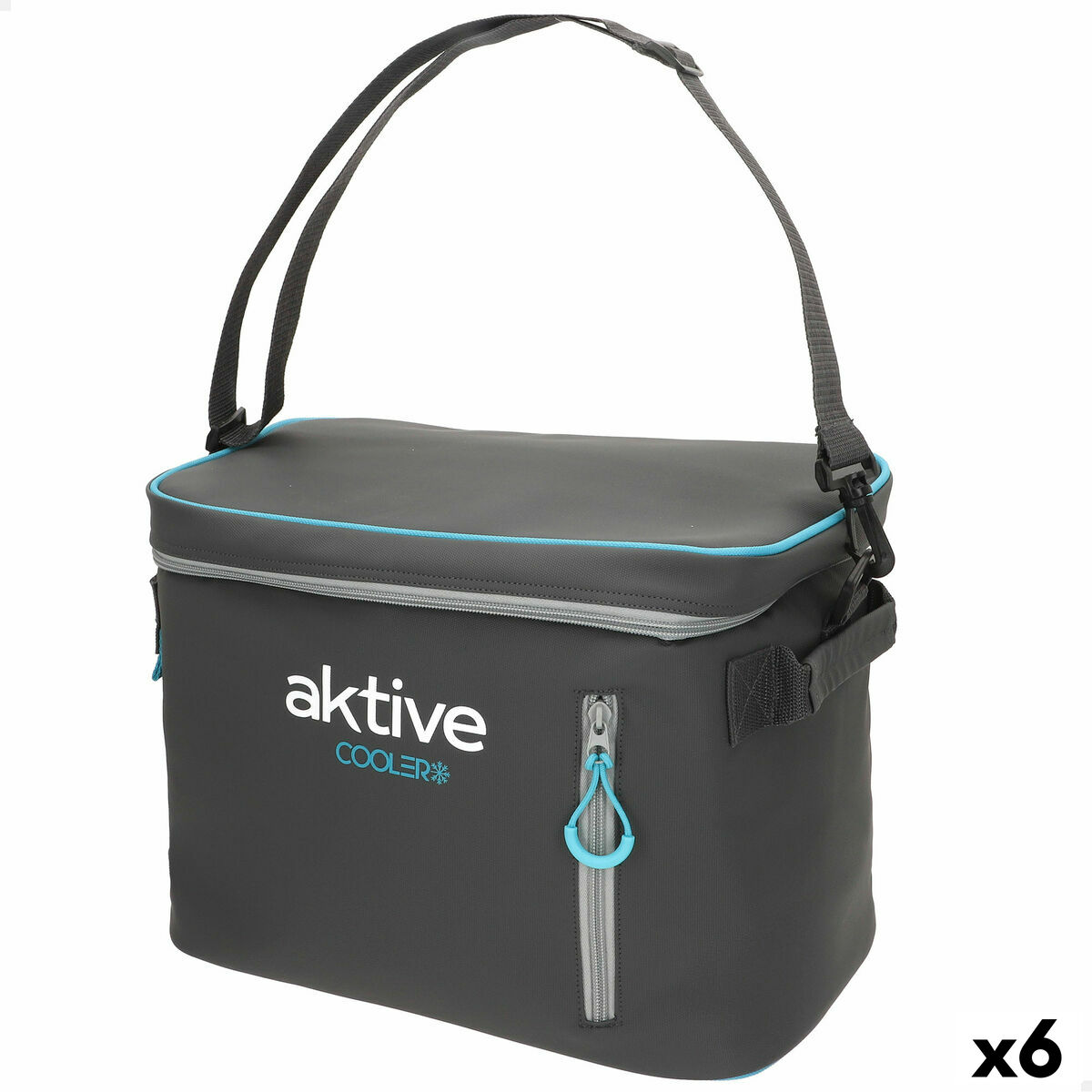 Frigorífico Portátil Aktive Preto Poliéster PEVA Foam 18 L 34 x 26 x 21 cm (6 Unidades)